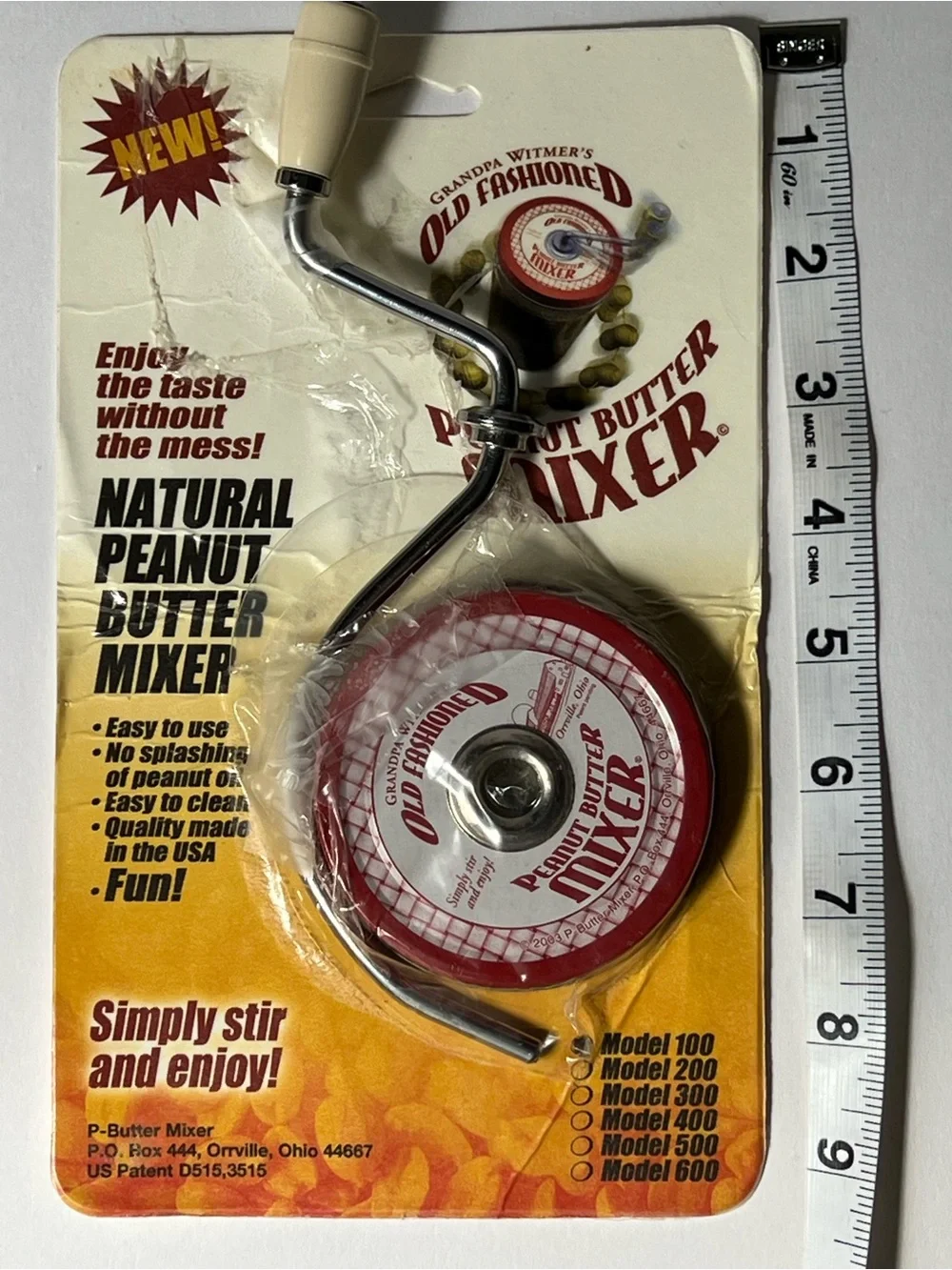 Peanut Butter Mixer - Cream Handle, Red Base